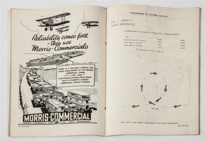 null Programme de Meeting de la Royal Air Force de 1932. 
Bien illustré.
Dim. : 25...