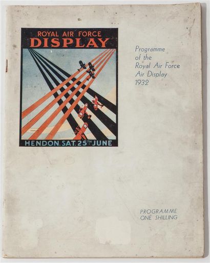 null Programme de Meeting de la Royal Air Force de 1932. 
Bien illustré.
Dim. : 25...