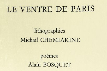 null Alain BOSQUET (1919-1998) - Mikhail CHEMIAKINE (Né en 1943).
Recueil de poèmes...