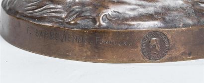 null CHAPU Henri (1831-1905), D'après.
Jeanne d'Arc.
Epreuve en bronze à patine brune.
Signée...