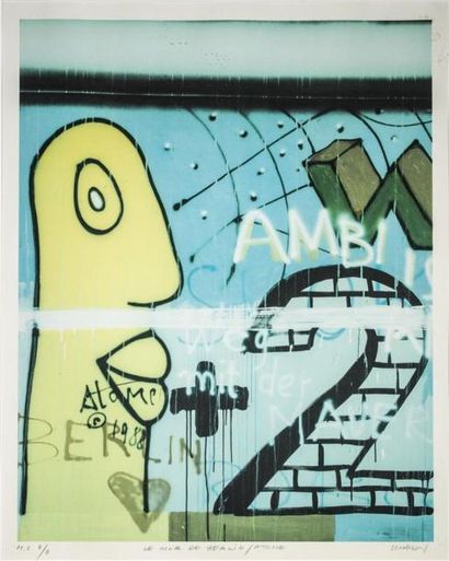 null KLASEN Peter (né en 1935). 
Le mur de Berlin /Wall-incident.
Le mur de Berlin...