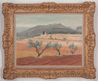 null BRAYER Yves (1907 - 1990).
Paysage des baux de Provence.
Huile sur toile, signée...