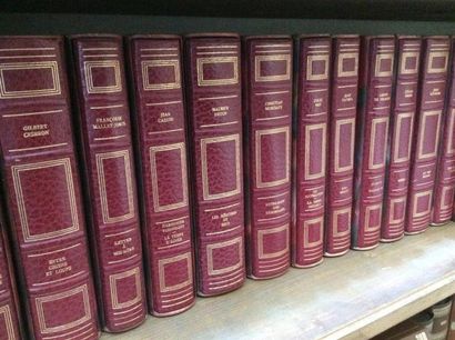 null COLLECTION des " Prix littéraires Prince de Monaco ". 19 volumes, in-8, maroquin...