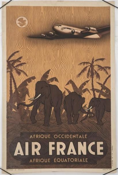 null AIR FRANCE - Afrique occidentale - Afrique equatoriale
Illustrée par Guerra
Imprimerie...