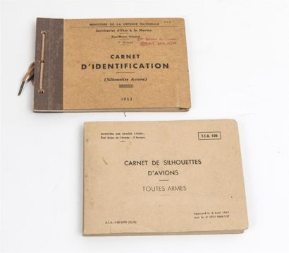 null Carnets français d'identification 
Lot de 2 carnets édités en 1953 et 1959 par...