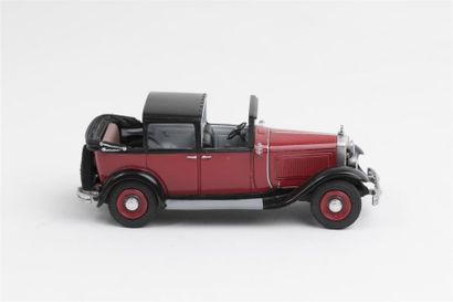 null CITROËN C6- Coupé- LANDAULET- 1931.
Echelle 1/43e- carosserie en cuivre rouge...