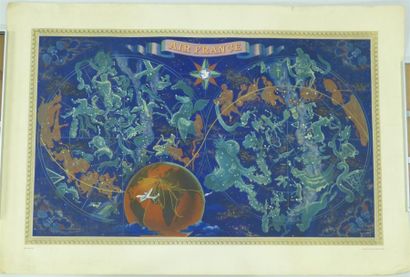 null AIR FRANCE - Planisphère Signes du Zodiaque 
Illustré par Lucien Boucher
Imprimerie...