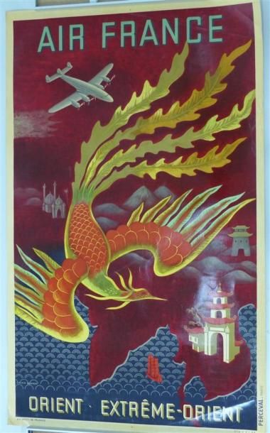 null AIR FRANCE - Orient extreme Orient
Affiche illustrée par Lucien Boucher
Imprimerie...