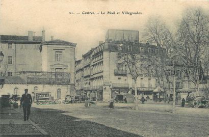 null 126 CARTES POSTALES TARN : La Ville de Castres. Dont" Le Carras (état), La Gare...