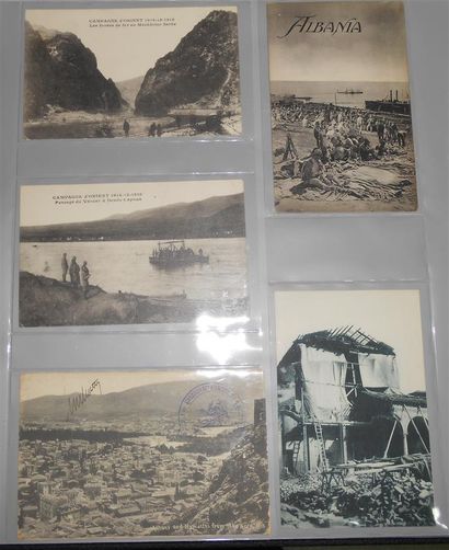 null 380 CARTES POSTALES MILITARIA : Guerre 1914-1918. Dont" Troupes, Infanterie,...