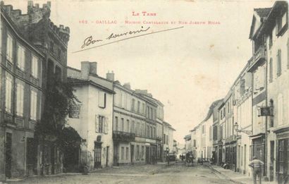 null 70 CARTES POSTALES TARN : La Ville de Gaillac. Dont" Avenue de la Gare, Le Collège,...