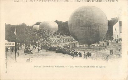 null 8 CARTES POSTALES & PHOTOS BALLONS : Sélection. "Rouen-Fêtes Normandes 18-21.06.1909-Le...