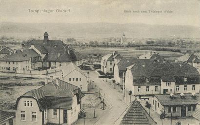 null 39 CARTES POSTALES ALLEMAGNE : La Ville et le Camp de Ohrdruf. Dont" Truppenlager-Blick...