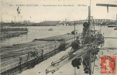 null 40 CARTES POSTALES & CARTES PHOTOS MILITARIA : France. Dont" Marine Militaire-Superstructure...