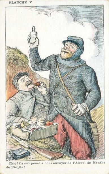 null 165 CARTES POSTALES MILITARIA : France & Etrangers. 142cp-Illustrateurs & Illustrations...