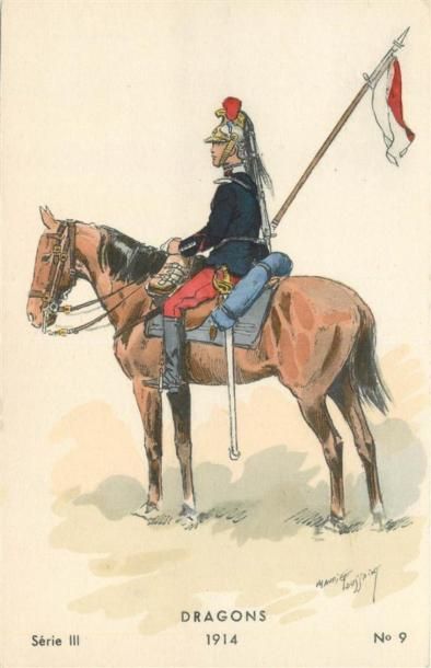 null 165 CARTES POSTALES MILITARIA : France & Etrangers. 142cp-Illustrateurs & Illustrations...