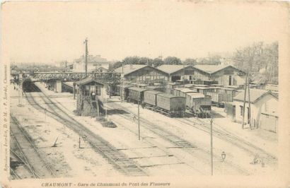 null 78 CARTES POSTALES LES GARES & TRAINS : Divers Départements. Dont" Chaumont-Gare...