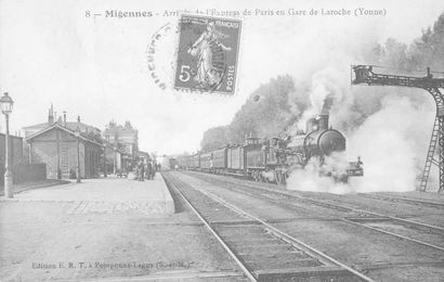 null 4 LES TRAINS : Sélection Yonne. "Guillon-La Gare-Arrivée du Train des Laumes,...