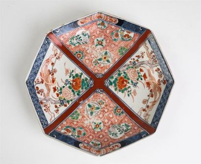 null JAPON, Imari - Epoque MEIJI (1868 - 1912)
Plat en porcelaine décorée en bleu...