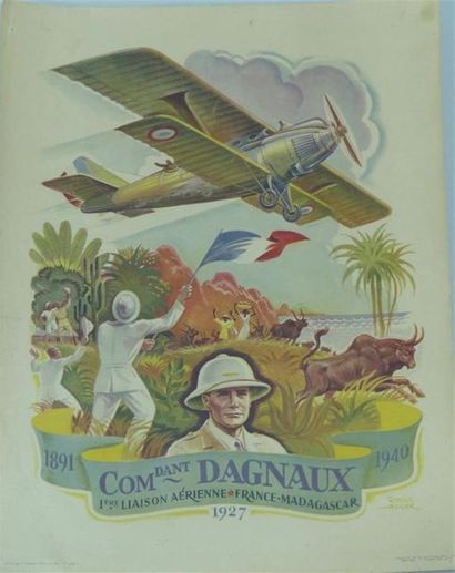 Commandant Dagnaux Affiche illustrée par...