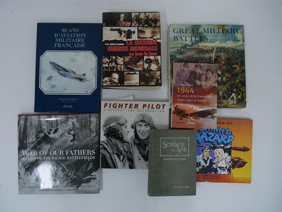 null Un lot de livres sur l'aviation militaire et la guerre dont :
Fighter Pilot,...