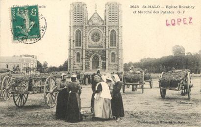 null 10 CARTES POSTALES LES MARCHES : Petite Sélection. "Berck Plage-Notre Dame des...