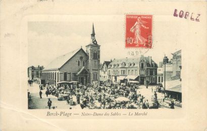 null 10 CARTES POSTALES LES MARCHES : Petite Sélection. "Berck Plage-Notre Dame des...