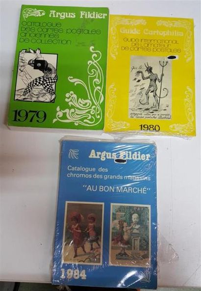 null DOCUMENTATIONS : Argus Fildier 1979, 1980 & 1984 (Chromos Au Bon Marché), Neudin...
