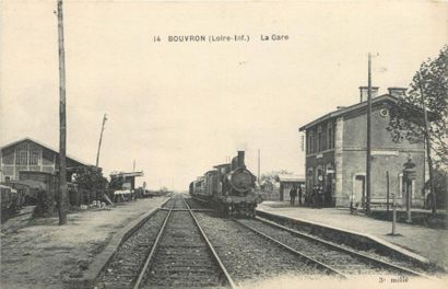 null 68 CARTES POSTALES GARES & TRAINS : Loire Atlantique. Dont" Beslé-La Gare (état),...