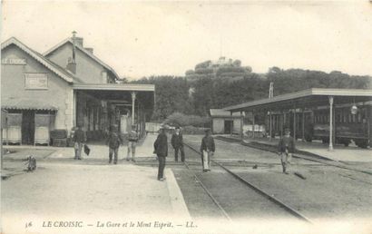 null 68 CARTES POSTALES GARES & TRAINS : Loire Atlantique. Dont" Beslé-La Gare (état),...