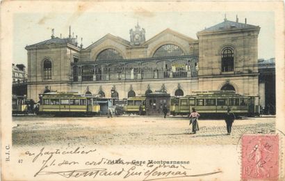null 8 CARTES POSTALES GARES & TRAMWAYS : Petite Sélection. "Artenay-La Gare (int+train),...