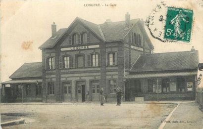 null 8 CARTES POSTALES GARES & TRAINS : Sélection. "Longpré-La Gare, Orry la Ville-La...