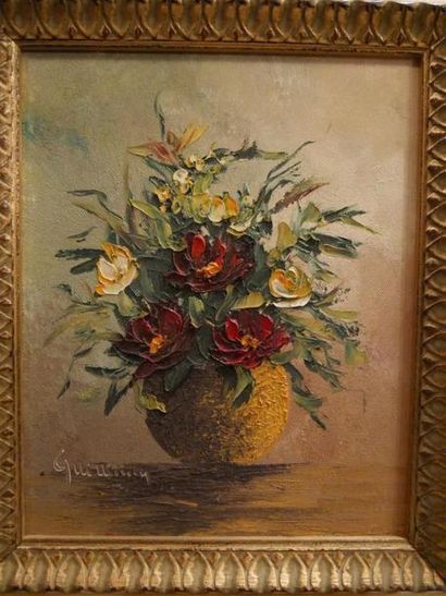 null Ecole française XXe siècle
Bouquet de fleurs
Huile sur toile signée en bas à...