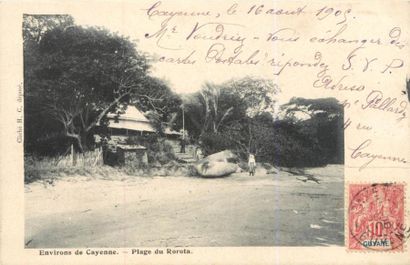 null 12 CARTES POSTALES GUYANE : Région de Cayenne - Sélection. "75-Kourou-Le Village,...