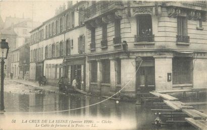 null 889 CARTES POSTALES HAUTS DE SEINE : Asnières-43cp : Inondations 1910-Les Sauveteurs,...