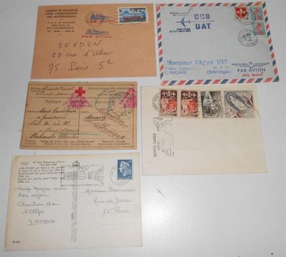 null PHILATELIE & MARQUES POSTALES : Environ 278 Enveloppes & Cartes. Diverses époques...