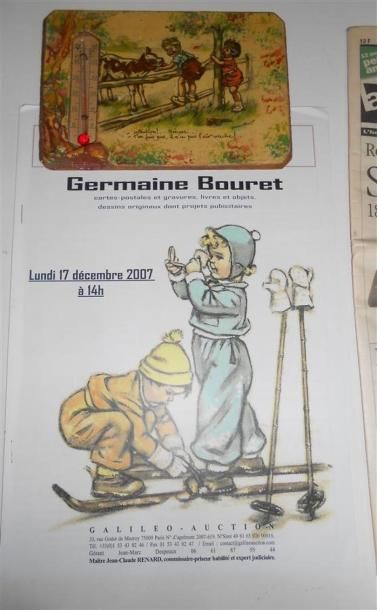 null 13 IMAGES & DOCUMENTS ILLUSTRATRICE : Germaine Bouret. "Journal la Vie du Collectionneur-04.10.1996,...