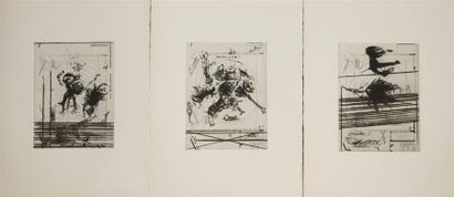 null DADO (1933-2010)
"Composition abstraite"
Série de 15 gravures à l'eau forte...