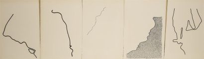 null CASTRO Lourdes (1930) (attribué à)
"Composition abstraite"
Série de 12 dessins...