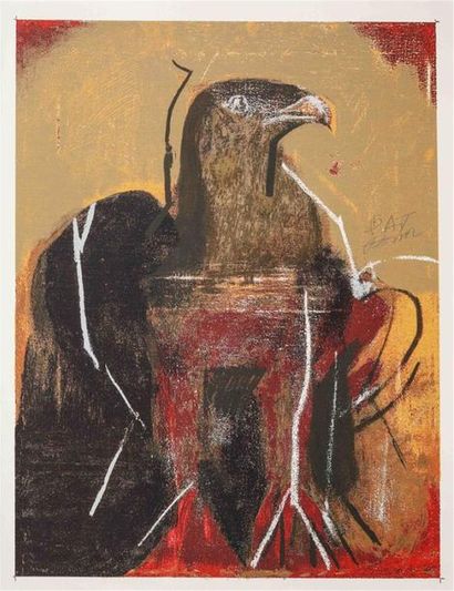 null POMAR Julio (1926-2018)
"Aigle"
Sérigraphie sur toile, signée et justifiée bon...