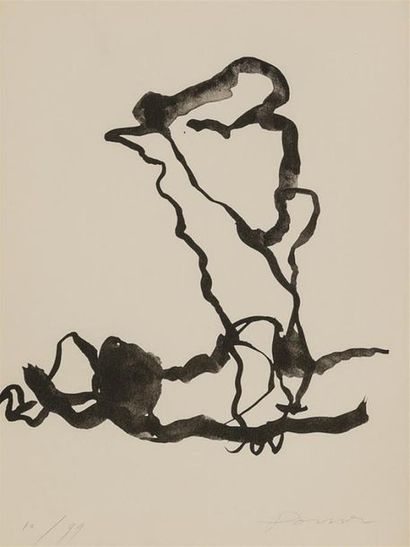 null POMAR Julio (1926-2018)
 "Catch"
Lithographie sur papier, signée en bas à droite...