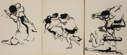 null POMAR Julio (1926-2018)
 "Catch"
Série de 9 lithographies sur papier, signées...