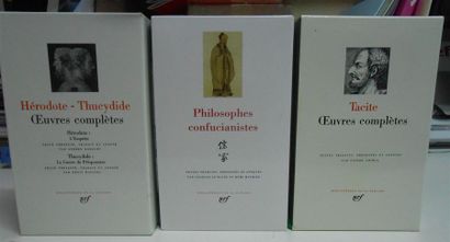 null PLEIADE : 3 Volumes. Tacite-Oeuvres Complètes-1 Vol., Philosophes confucianistes-1...