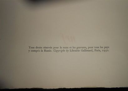 null CLAUDEL (Paul) & TREMOIS (Pierre-Yves). L'annonce faite à Marie. Paris, Gallimard,...