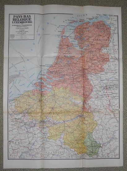 null 10 Cartes Géographiques.
4-France : Clermont-Carte d'Etat-Major n°166, noire,...