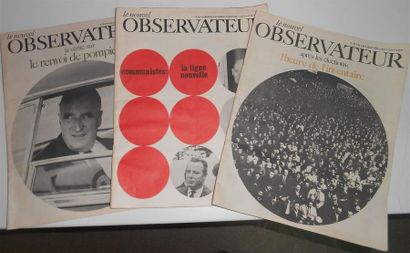 null 34 JOURNAUX, REVUES & DOCUMENTS MAI 1968 : 7 Numéros-Le nouvel Observateur du...