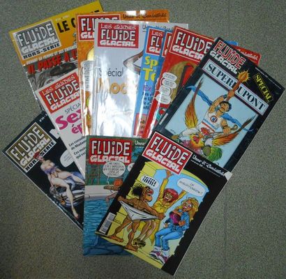 null 94 MAGAZINES FLUIDE GLACIAL : 1977 : n°18 à 20, 1980 : n°44, 45 & 51, 1981 :...