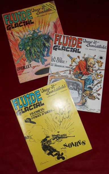 null 94 MAGAZINES FLUIDE GLACIAL : 1977 : n°18 à 20, 1980 : n°44, 45 & 51, 1981 :...