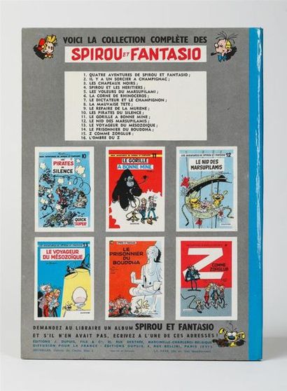 null FRANQUIN
Spirou et Fantasio.
4 aventures de Spirou et Fantasio.
Edition de 1962...