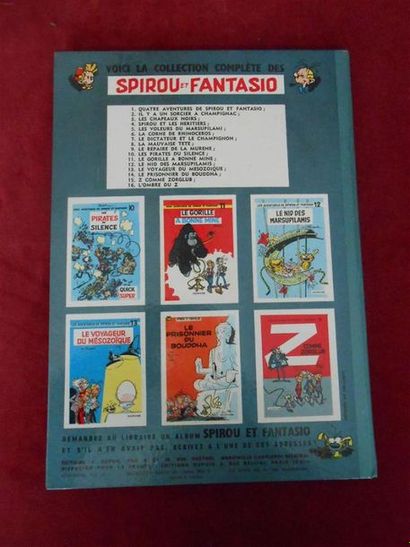 null FRANQUIN
Spirou et Fantasio.
L'ombre du Z.
Edition originale 1962 en superbe...